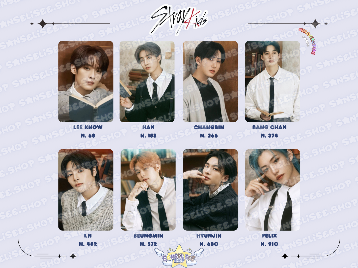 STRAY KIDS HOLOGRAPHIC 🌈 PHOTOCARDS  #19