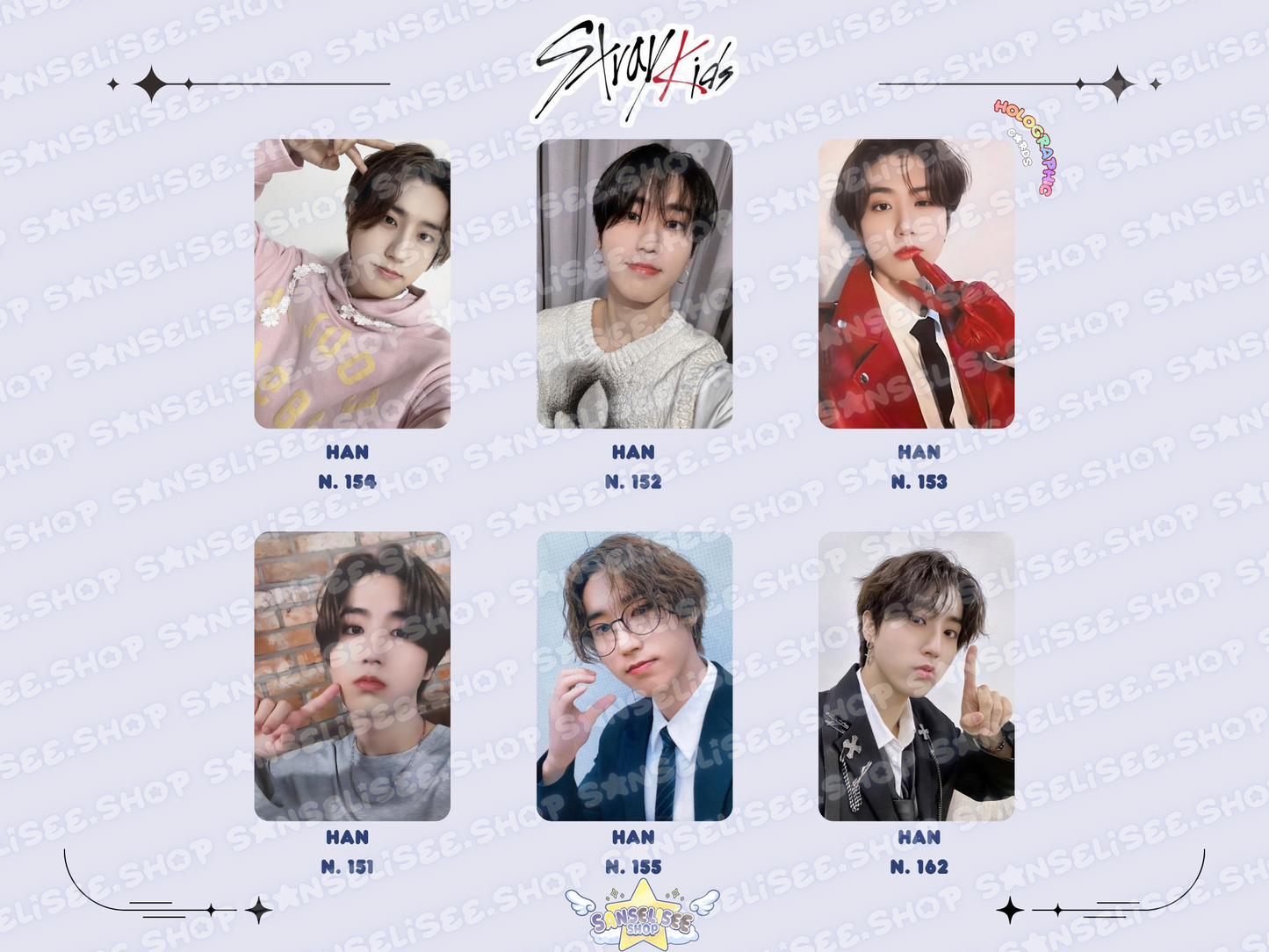 HAN HOLOGRAPHIC 🌈 PHOTOCARDS  #01
