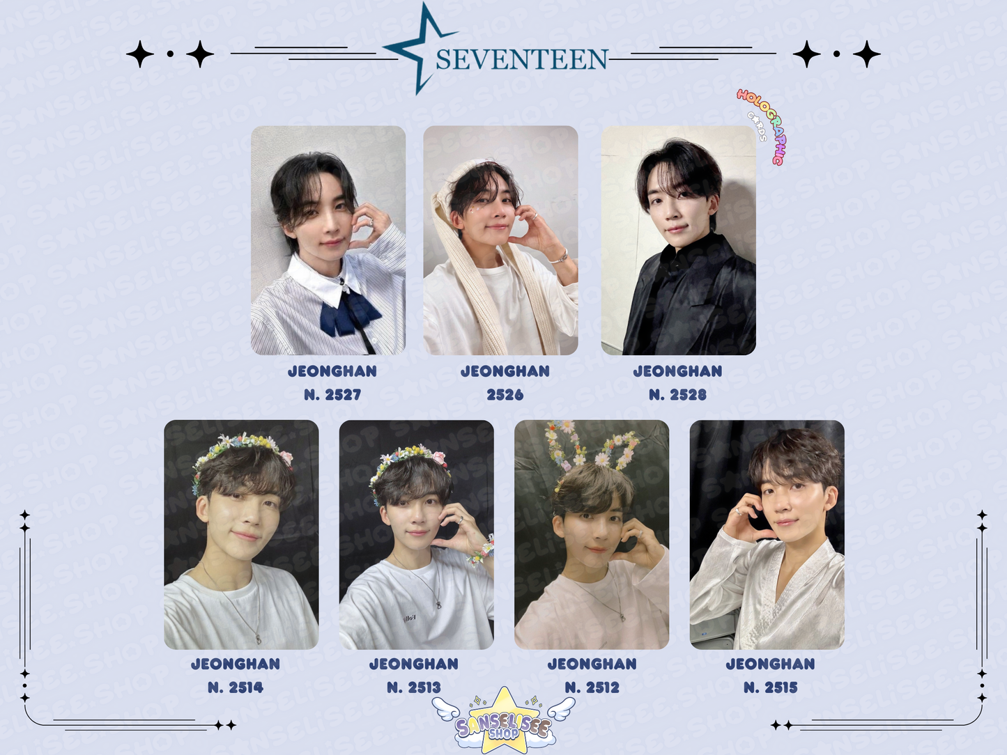 SEVENTEEN JEONGHAN PHOTOCARDS  #01