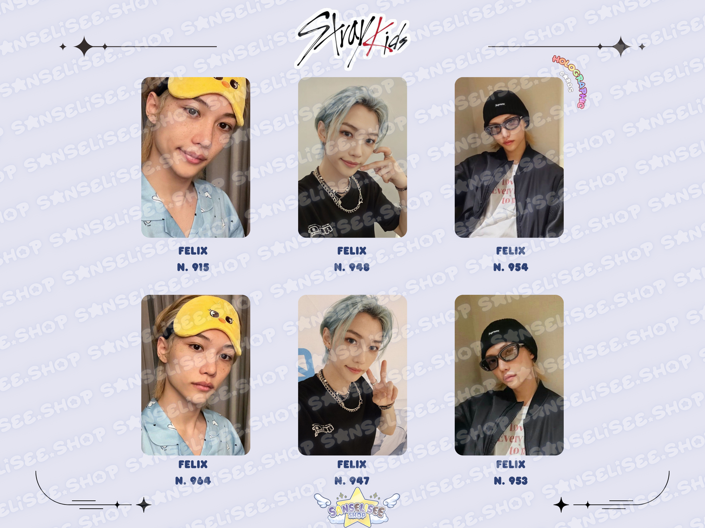 FELIX HOLOGRAPHIC 🌈 PHOTOCARDS  #01