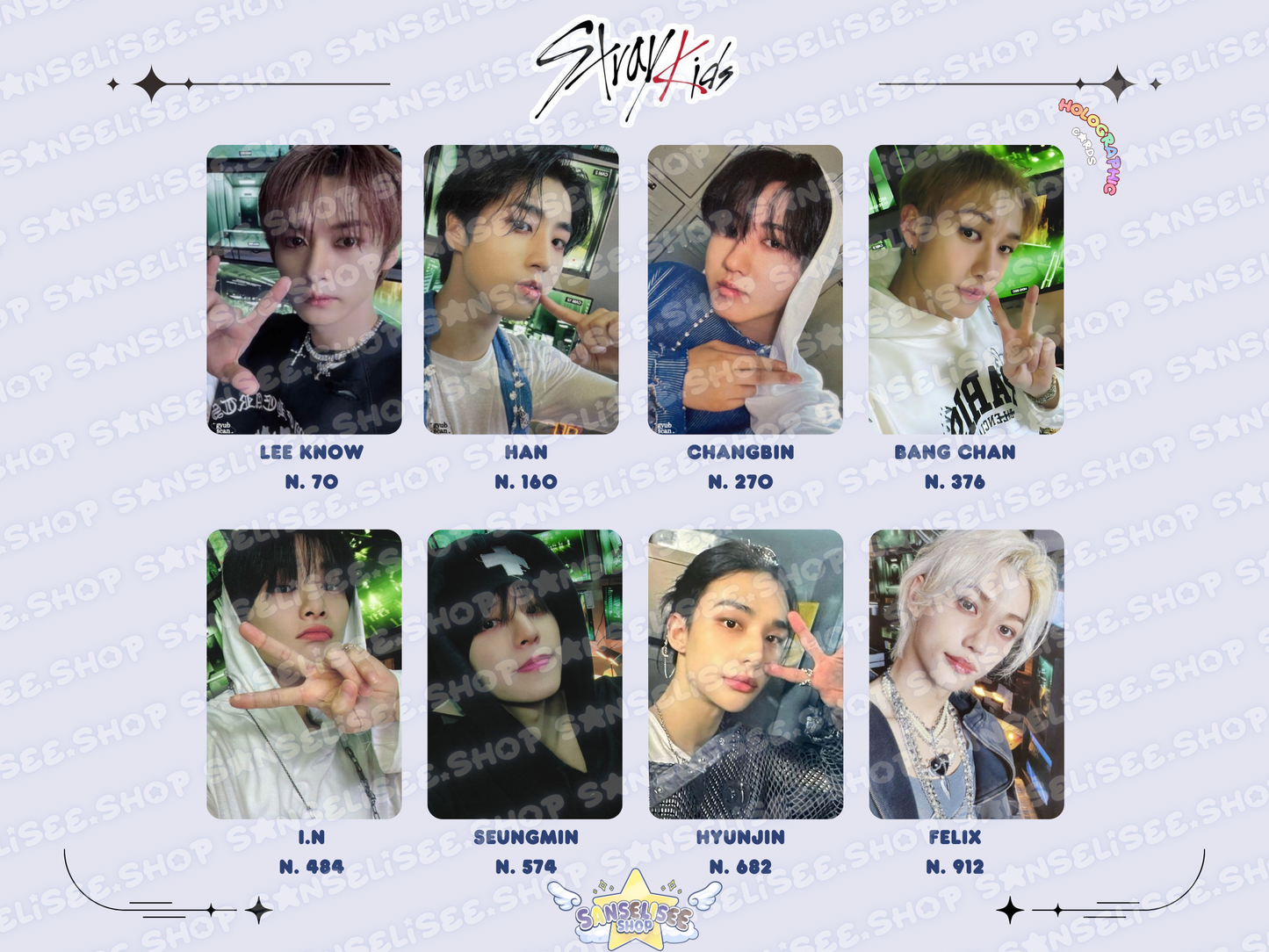 STRAY KIDS HOLOGRAPHIC 🌈 PHOTOCARDS  #21