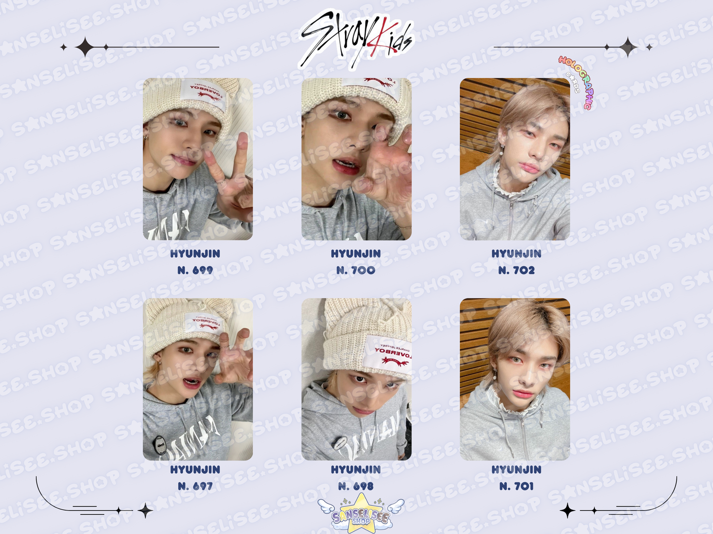 HYUNJIN HOLOGRAPHIC 🌈 PHOTOCARDS  #02