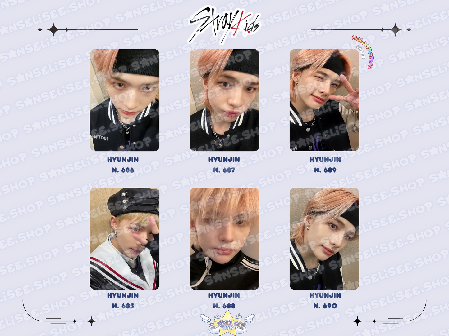 HYUNJIN HOLOGRAPHIC 🌈 PHOTOCARDS  #03