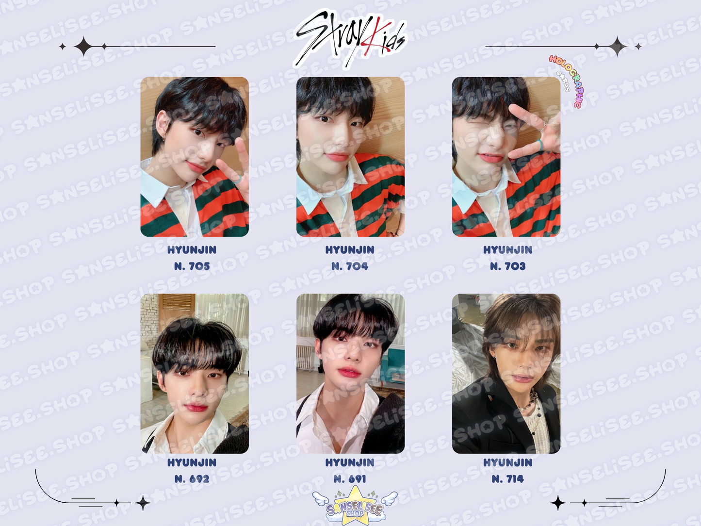 HYUNJIN HOLOGRAPHIC 🌈 PHOTOCARDS  #04