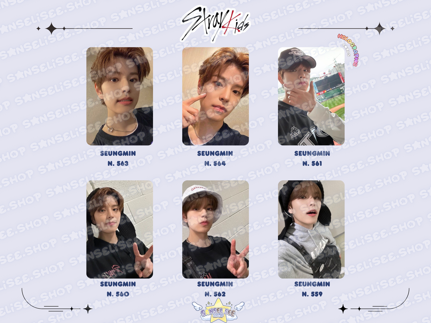 SEUNGMIN HOLOGRAPHIC 🌈 PHOTOCARDS  #01