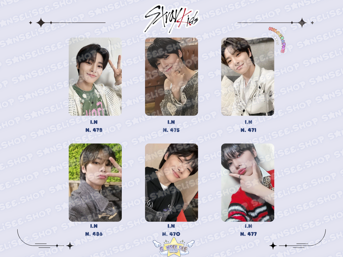 I.N. HOLOGRAPHIC 🌈 PHOTOCARDS  #01