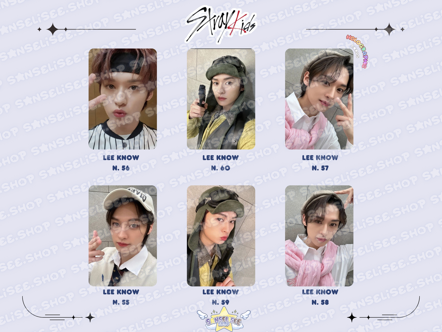LEE KNOW HOLOGRAPHIC 🌈 PHOTOCARDS  #02