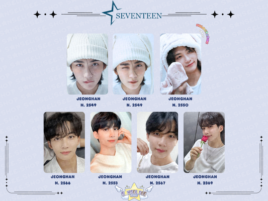 SEVENTEEN JEONGHAN PHOTOCARDS  #03